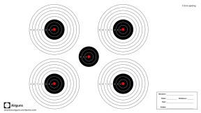 Set of 5 airgun targets